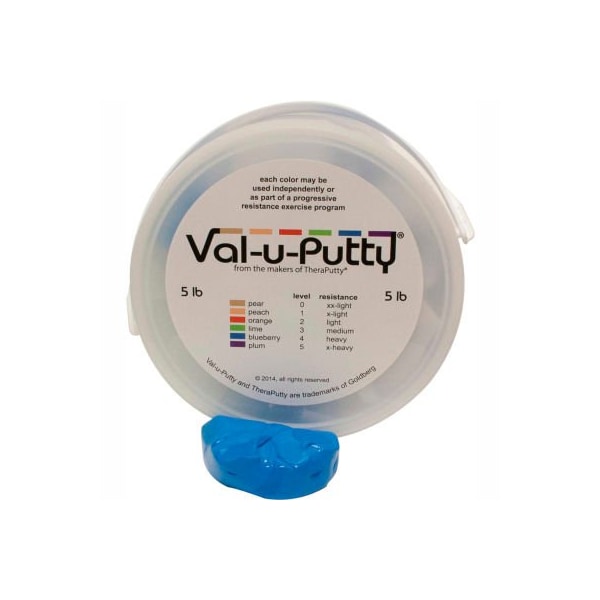 Val-u-Putty Exercise Putty, Blueberry, Firm, 5 Pound